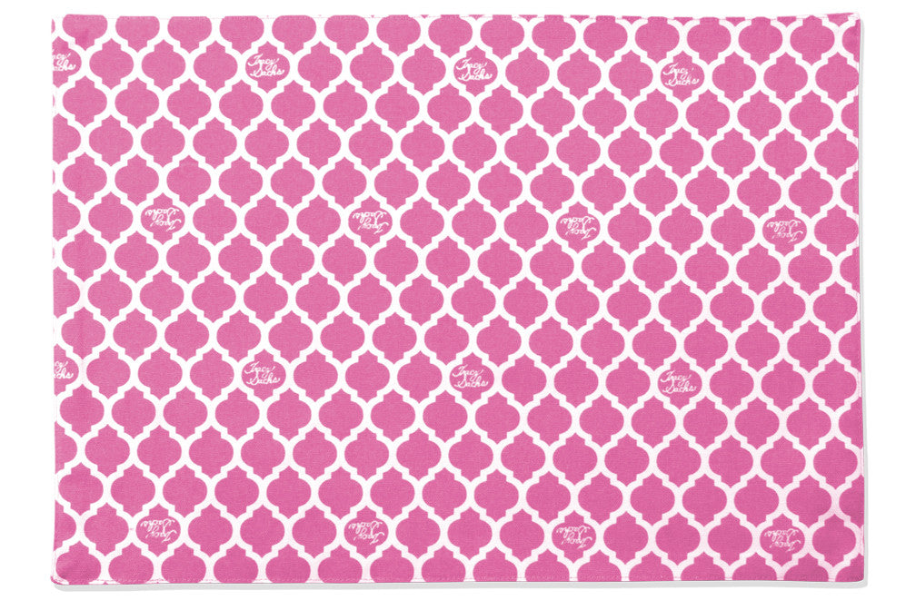 Pink Quatrefoil Placemat - Set of 4