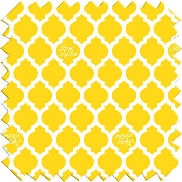 Yellow Quatrefoil Placemat - Set of 4